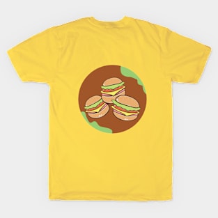 Burger Cartoon T-Shirt